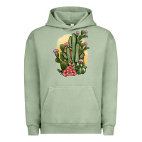 Pigment Oil Green cactus Urban Hoodie - JahusDesignShop