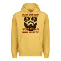 Antique Gold dad jokes you mean rad jokes Premium Hoodie - Artiststas