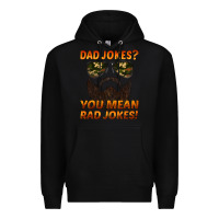 Black dad jokes you mean rad jokes Premium Hoodie - Artiststas