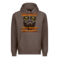 Coffee dad jokes you mean rad jokes Premium Hoodie - Artiststas