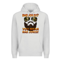 Dove Grey dad jokes you mean rad jokes Premium Hoodie - Artiststas