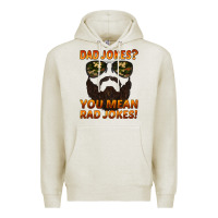 Oatmeal Heather dad jokes you mean rad jokes Premium Hoodie - Artiststas