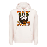 Pale Pink dad jokes you mean rad jokes Premium Hoodie - Artiststas