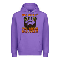 Purple dad jokes you mean rad jokes Premium Hoodie - Artiststas