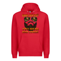 Red dad jokes you mean rad jokes Premium Hoodie - Artiststas