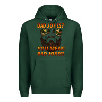 Sports Green dad jokes you mean rad jokes Premium Hoodie - Artiststas