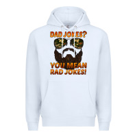 White dad jokes you mean rad jokes Premium Hoodie - Artiststas