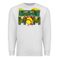Softball Mom With Leopard Premium Sweatshirt | Teevron