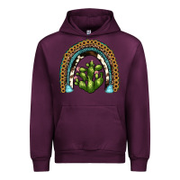 Mauve Wine cactus rainbow Urban Hoodie - JahusDesignShop