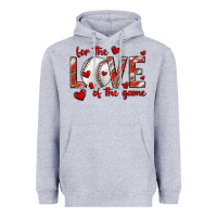 Heather Grey for the love of the game baseball Heavyweight Hoodie - texasbilliewilder