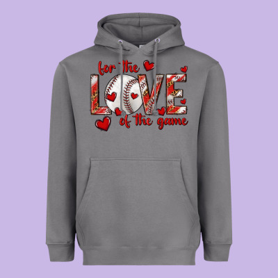 Heavyweight Hoodie for the love of the game baseball