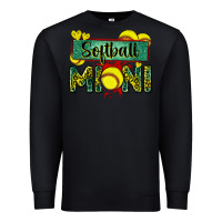 Black softball mini with leopard Premium Sweatshirt - Zillion Design Studio