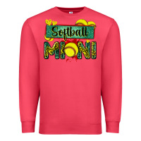 Cardinal softball mini with leopard Premium Sweatshirt - Zillion Design Studio