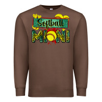 Chestnut softball mini with leopard Premium Sweatshirt - Zillion Design Studio