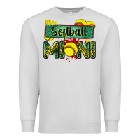 Dove Grey softball mini with leopard Premium Sweatshirt - Zillion Design Studio