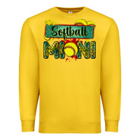 Lemon softball mini with leopard Premium Sweatshirt - Zillion Design Studio