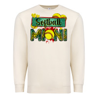Sandshell softball mini with leopard Premium Sweatshirt - Zillion Design Studio
