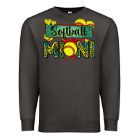 Smoke softball mini with leopard Premium Sweatshirt - Zillion Design Studio