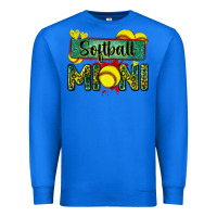 True Royal softball mini with leopard Premium Sweatshirt - Zillion Design Studio
