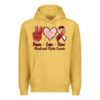 Antique Gold peace love cure head and neck cancer Premium Hoodie - Jasminsmagicworld