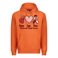 Carrot peace love cure head and neck cancer Premium Hoodie - Jasminsmagicworld