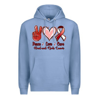 Colony Blue peace love cure head and neck cancer Premium Hoodie - Jasminsmagicworld