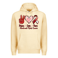 Pina Colada peace love cure head and neck cancer Premium Hoodie - Jasminsmagicworld