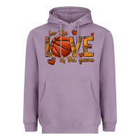 Lavender for the love of the game basketball Heavyweight Hoodie - texasbilliewilder