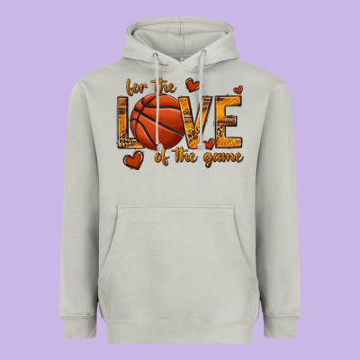 Heavyweight Hoodie for the love of the game basketball