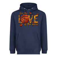 Navy for the love of the game basketball Heavyweight Hoodie - texasbilliewilder