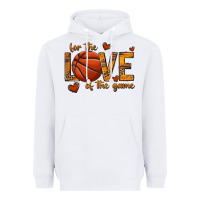 White for the love of the game basketball Heavyweight Hoodie - texasbilliewilder