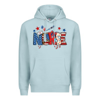 Blue Mist american nurse Premium Hoodie - BundleAndBundleShop