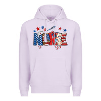 Lilac american nurse Premium Hoodie - BundleAndBundleShop