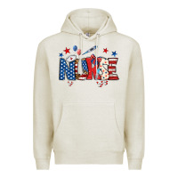 Oatmeal Heather american nurse Premium Hoodie - BundleAndBundleShop