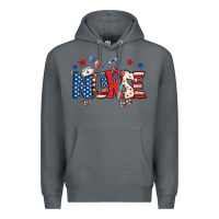 Rock american nurse Premium Hoodie - BundleAndBundleShop