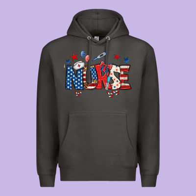 American Nurse Premium Hoodie Designed By Bundleandbundleshop