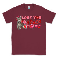 Burgundy love you forever Classic Tee - FaDigitalArtStudio