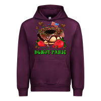Mauve Wine donut panic Urban Hoodie - AdoDesignShop