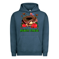 Pigment Midnight Navy donut panic Urban Hoodie - AdoDesignShop