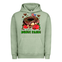 Pigment Oil Green donut panic Urban Hoodie - AdoDesignShop