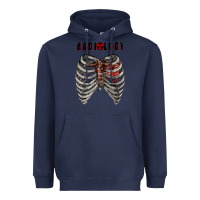 Navy Radiology Heavyweight Hoodie - RanaPortraitStore