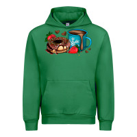 Emerald donut coffee strawberry Urban Hoodie - AdoDesignShop