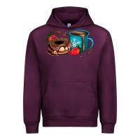 Mauve Wine donut coffee strawberry Urban Hoodie - AdoDesignShop