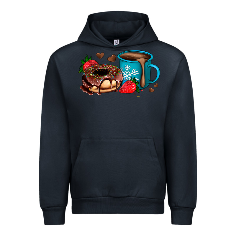 Donut Coffee Strawberry Urban Hoodie by AdoDesignShop | Teevron