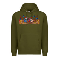 Army Green american nurse libbey glass Premium Hoodie - BundleAndBundleShop