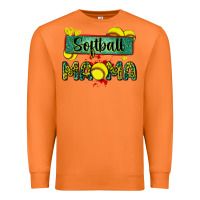 Carrot softball mama with leopard Premium Sweatshirt - Zillion Design Studio