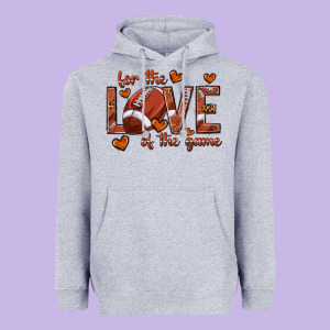 For The Love Of The Game Football Heavyweight Hoodie Designed By Texasbilliewilder