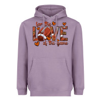 Lavender for the love of the game football Heavyweight Hoodie - texasbilliewilder
