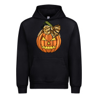Black Leopard Ribbon Halloween Pumkin Urban Hoodie - JahusDesignShop