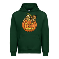 Forest Green Leopard Ribbon Halloween Pumkin Urban Hoodie - JahusDesignShop